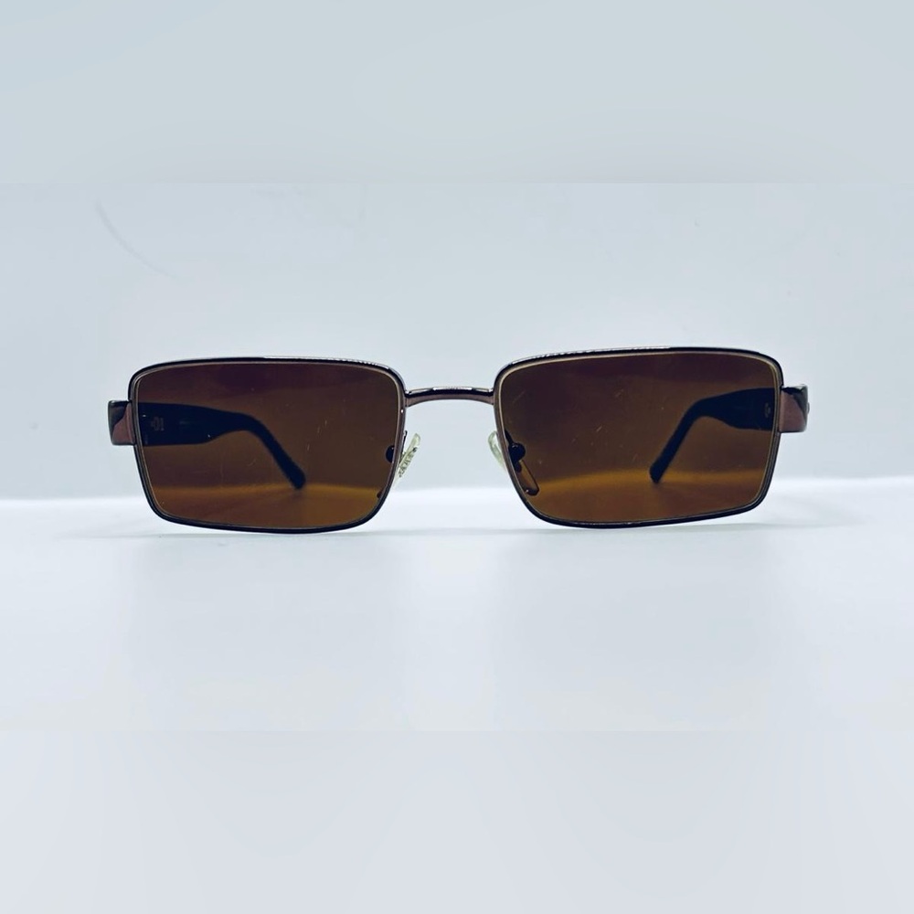 Salvatore Ferragamo 1874 Brown Rectangular Sungla… - image 3